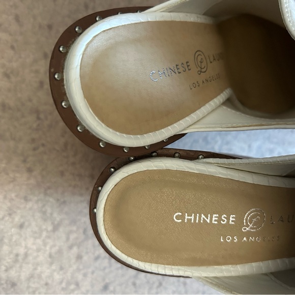 Chinese Laundry Kingston Snake Embossed Block Heel Mule - Picture 3 of 7